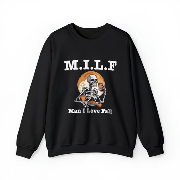 Man I Love Fall, Crewneck Sweatshirt - Picture 1 of 5